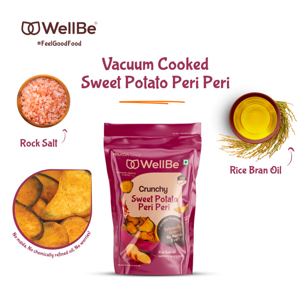 WellBe Vacuum Cooked Sweet Potato Chips 50g