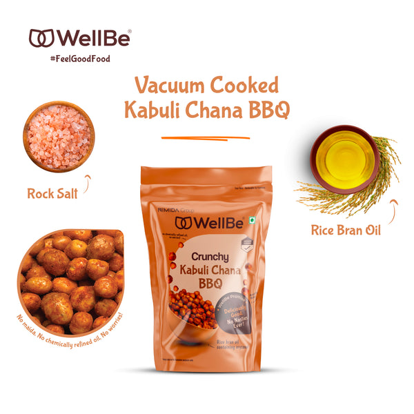 WelllBe Vacuum Cooked Kabuli Chana BBQ 70g