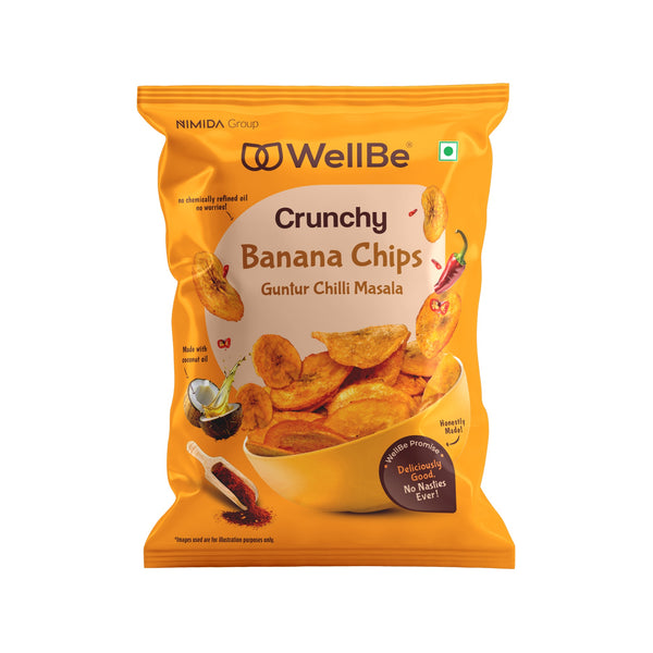 WellBe Banana Chips Guntur Chilli Masala