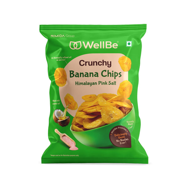 WellBe Banana Chips Himalayan Pink Salt