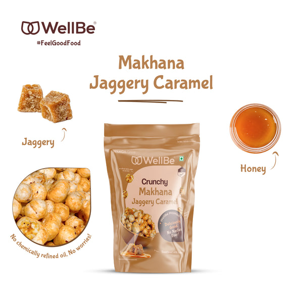 WelllBe Makhana Jaggery Caramel 50g