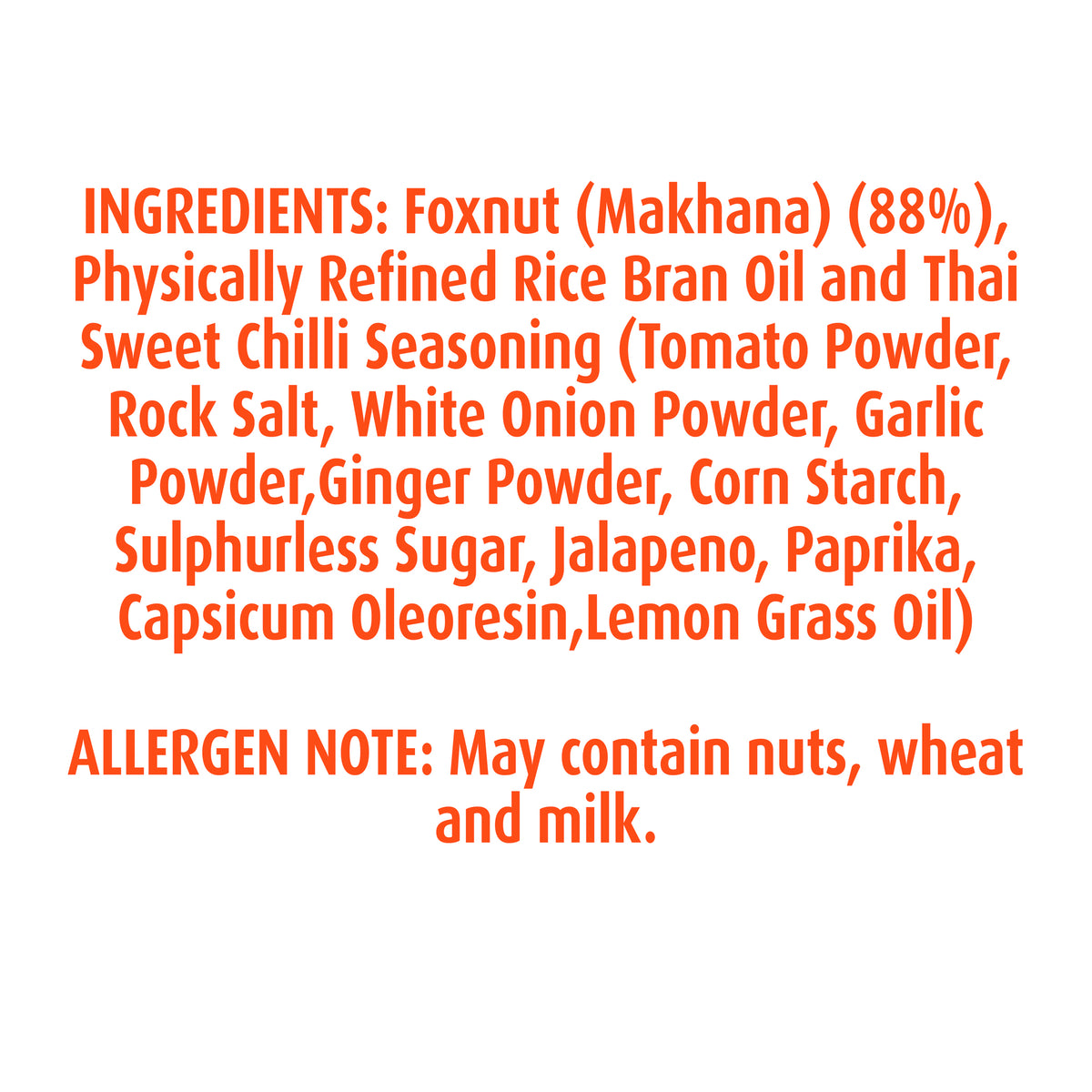 WellBe Makhana Thai Sweet Chilli 50g