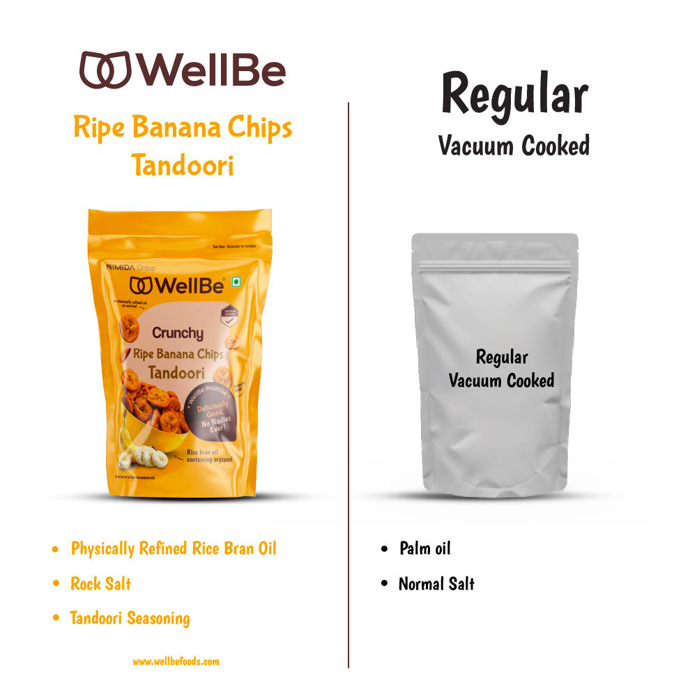 WellBe Vacuum Cooked Ripe Banana Chips 50g