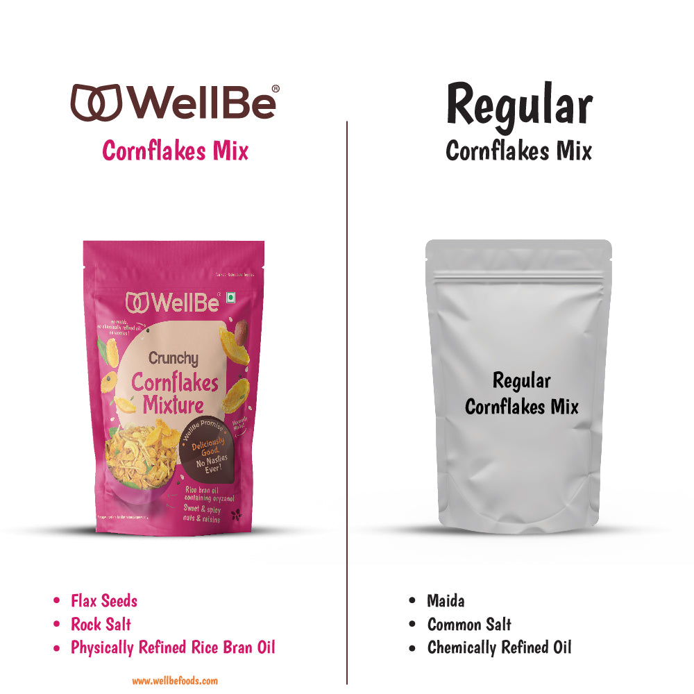 WellBe Cornflakes Mix (Pack of 2x135g)