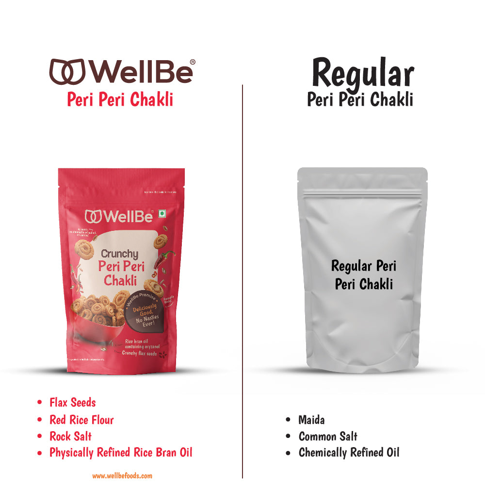 WellBe Peri Peri Chakali (Pack of 2x135g)