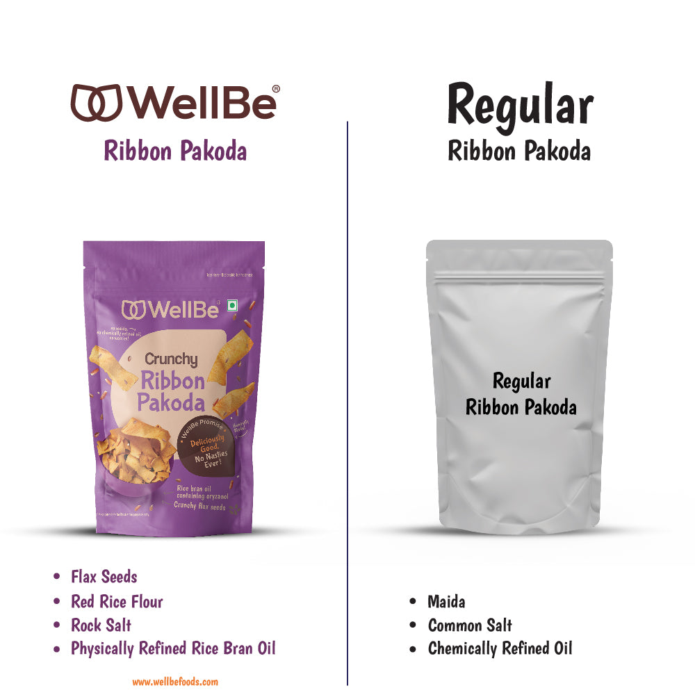 WellBe Ribbon Pakoda(Pack of 2x135g)