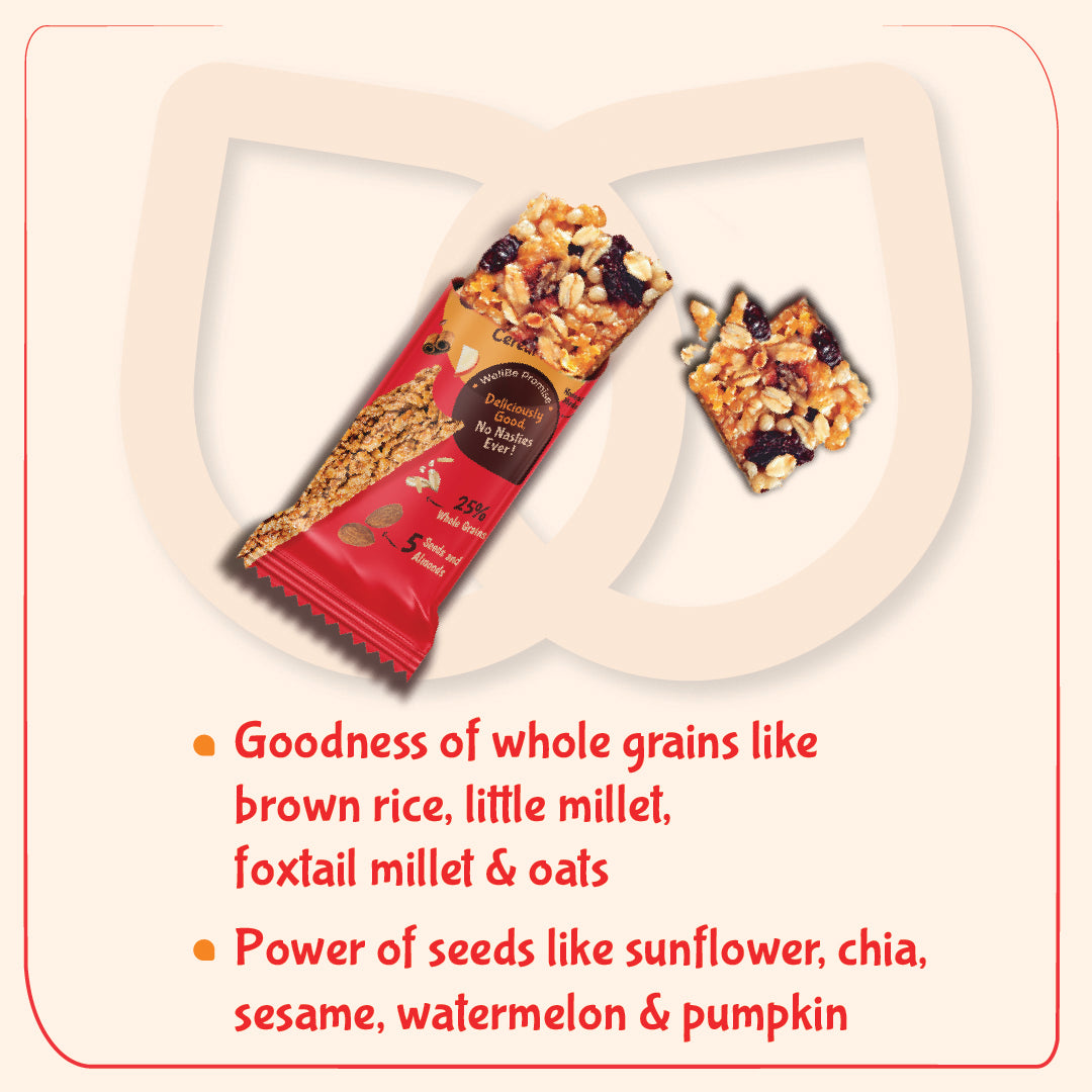WellBe Wholesome Apple and Cinnamon Bar 32g