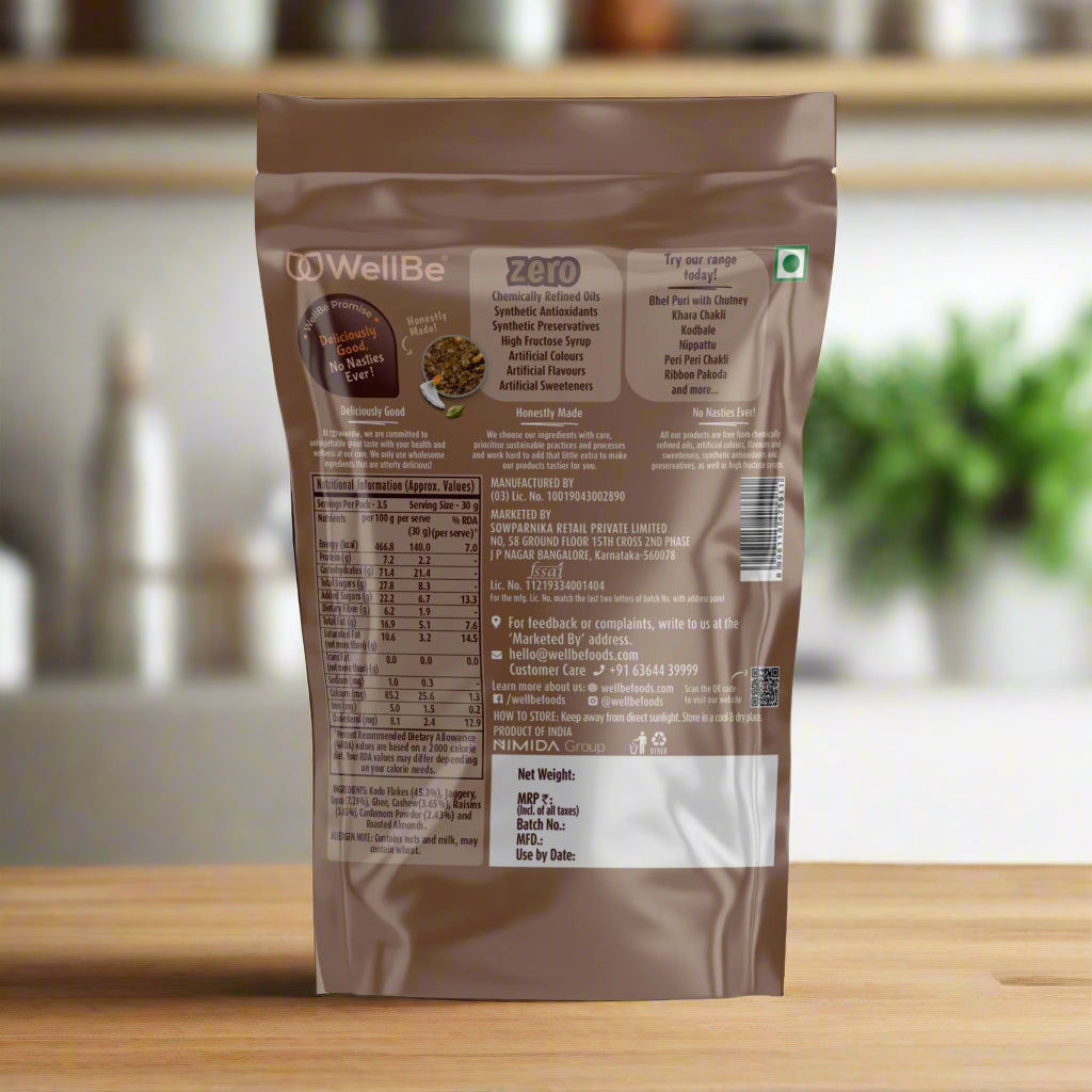 WellBe Millet Sweet Chivda 110g