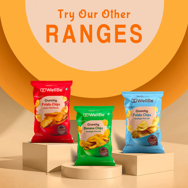 WellBe Banana Chips Guntur Chilli Masala 80g