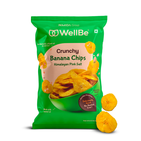 WellBe Banana Chips Himalayan Pink Salt 80g