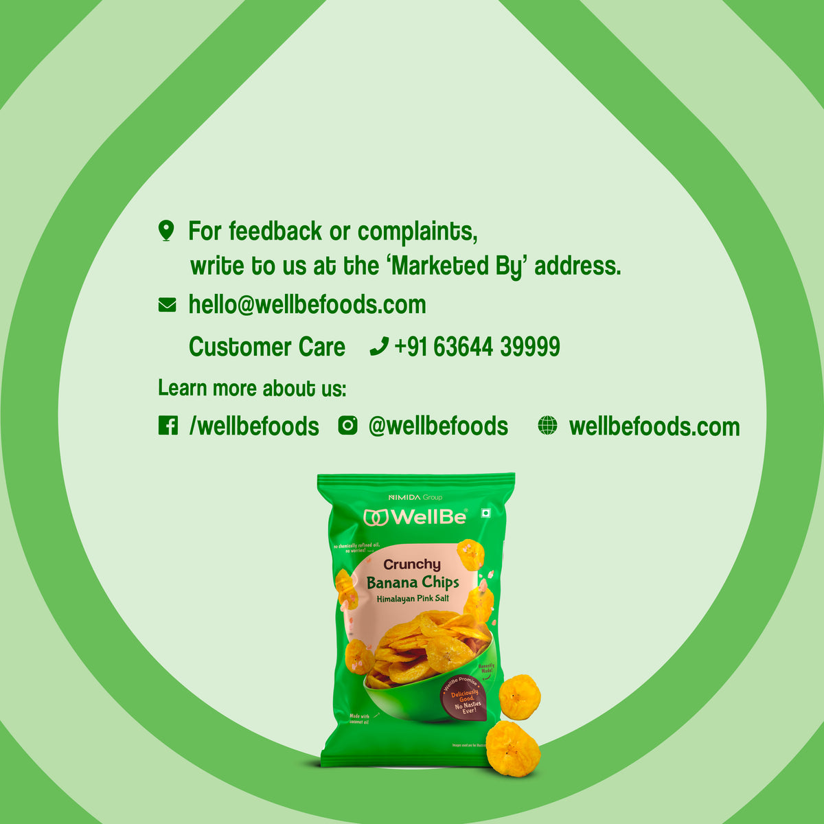WellBe Banana Chips Himalayan Pink Salt 80g