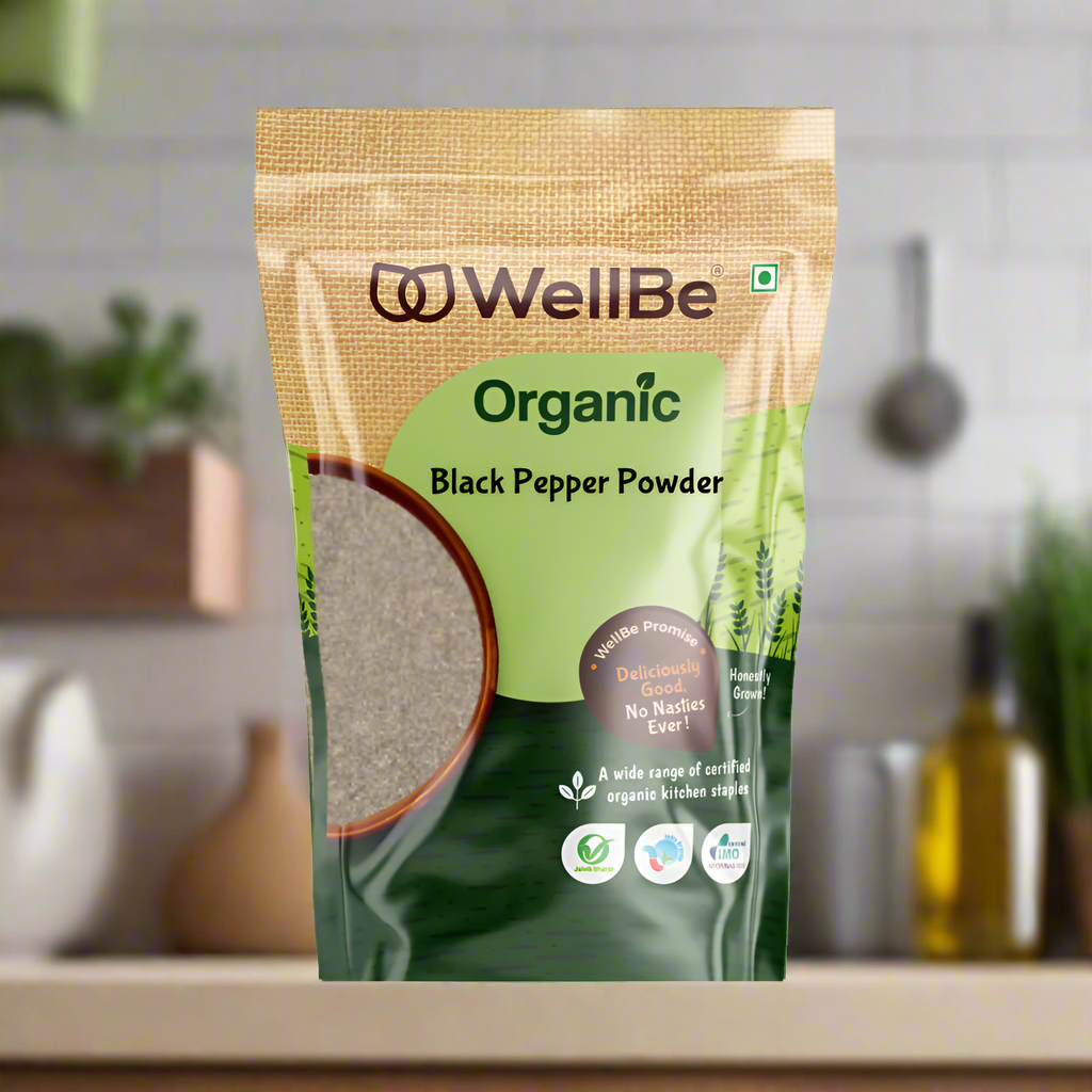 WellBe Organic Black Pepper Powder 100g