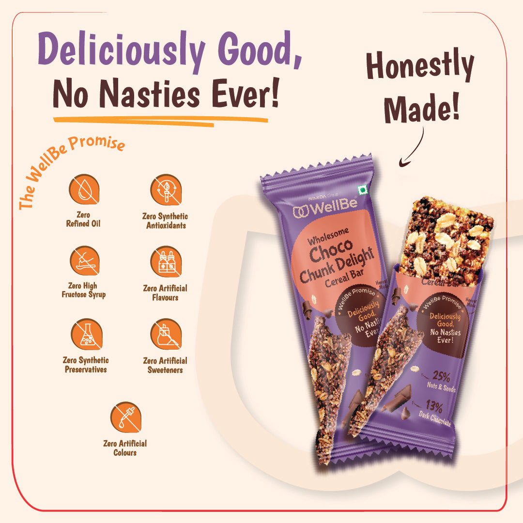 WellBe Wholesome Chocochunk Delight Bar 32g