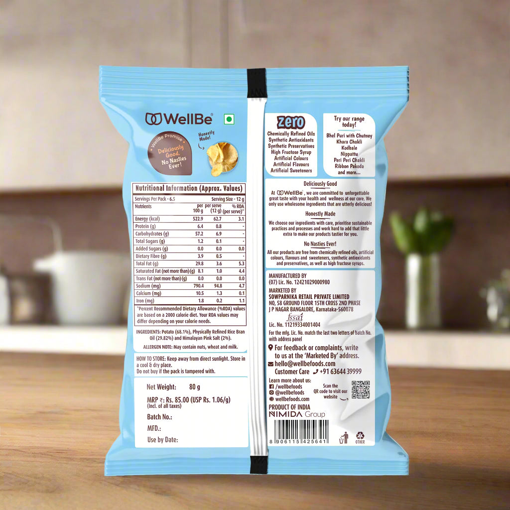 Potato Chips Himalayan Pink salt 80g