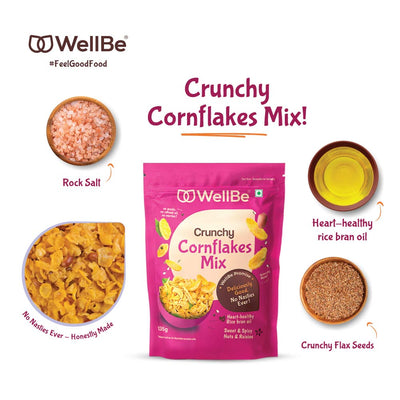 WellBe Cornflakes Mix (Pack of 2x135g)