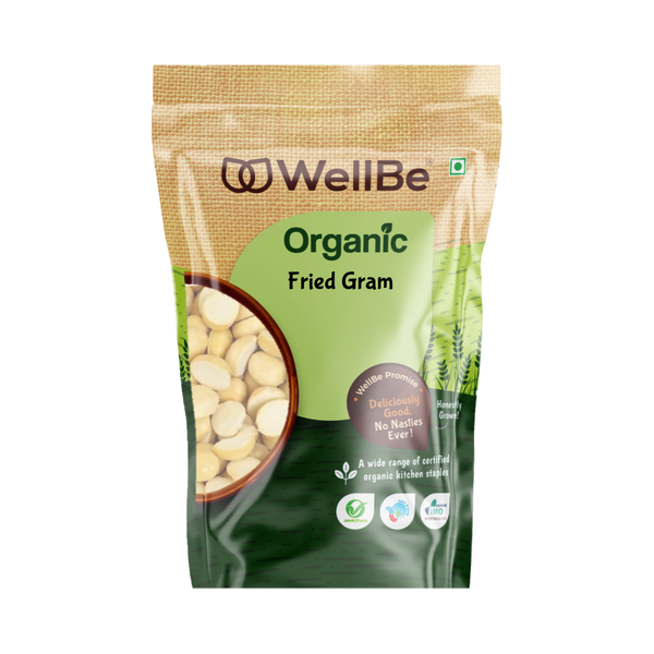 WellBe Organic Fried  Gram 500g