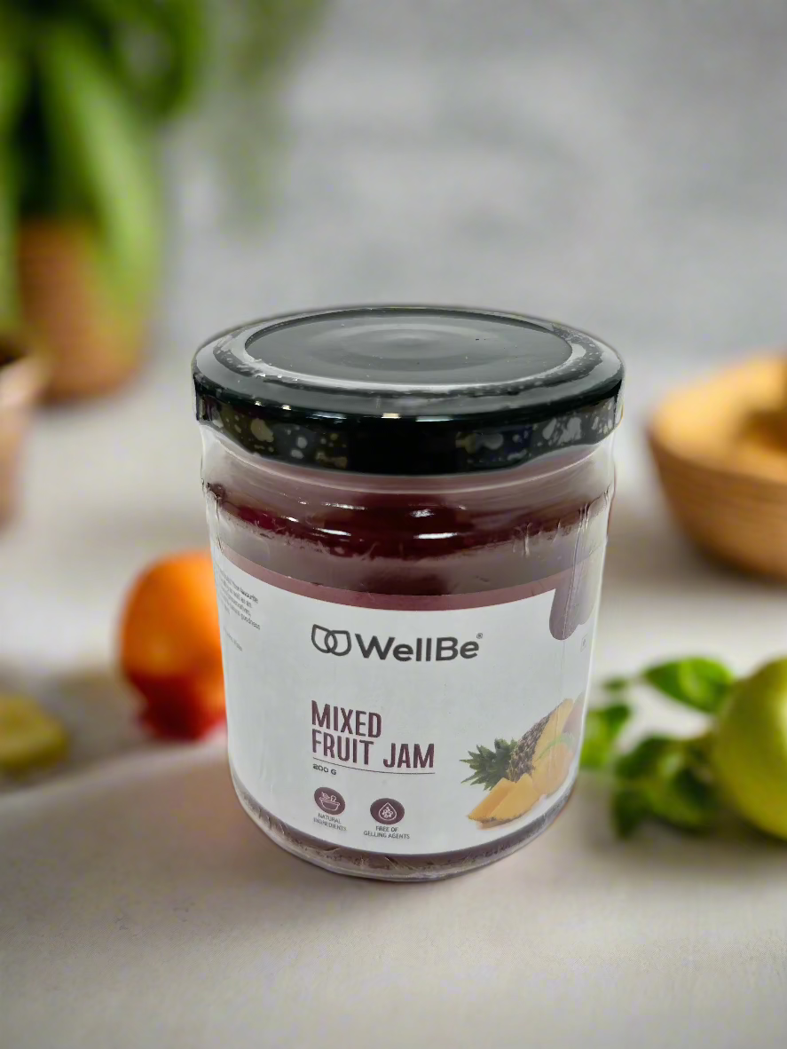 WellBe Mixed Fruit Jam(Pack of 1x200g)