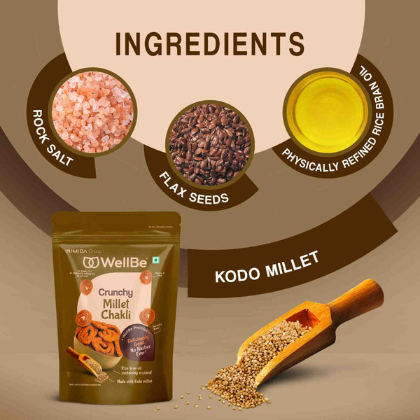 WellBe Millets Chakli 110g
