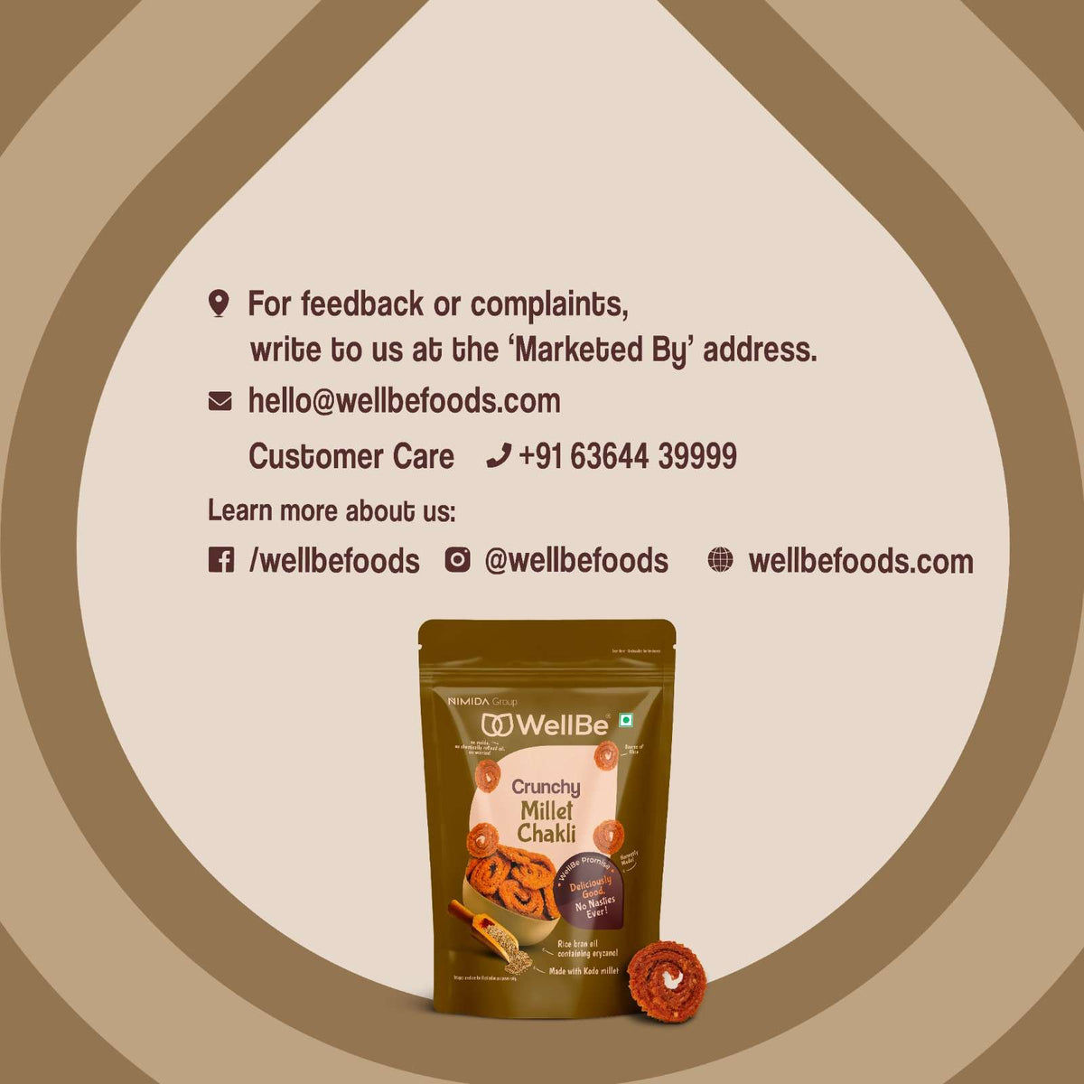 WellBe Millets Chakli 110g