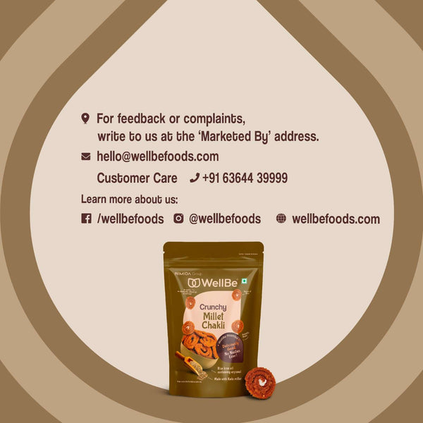 WellBe Millets Chakli 110g