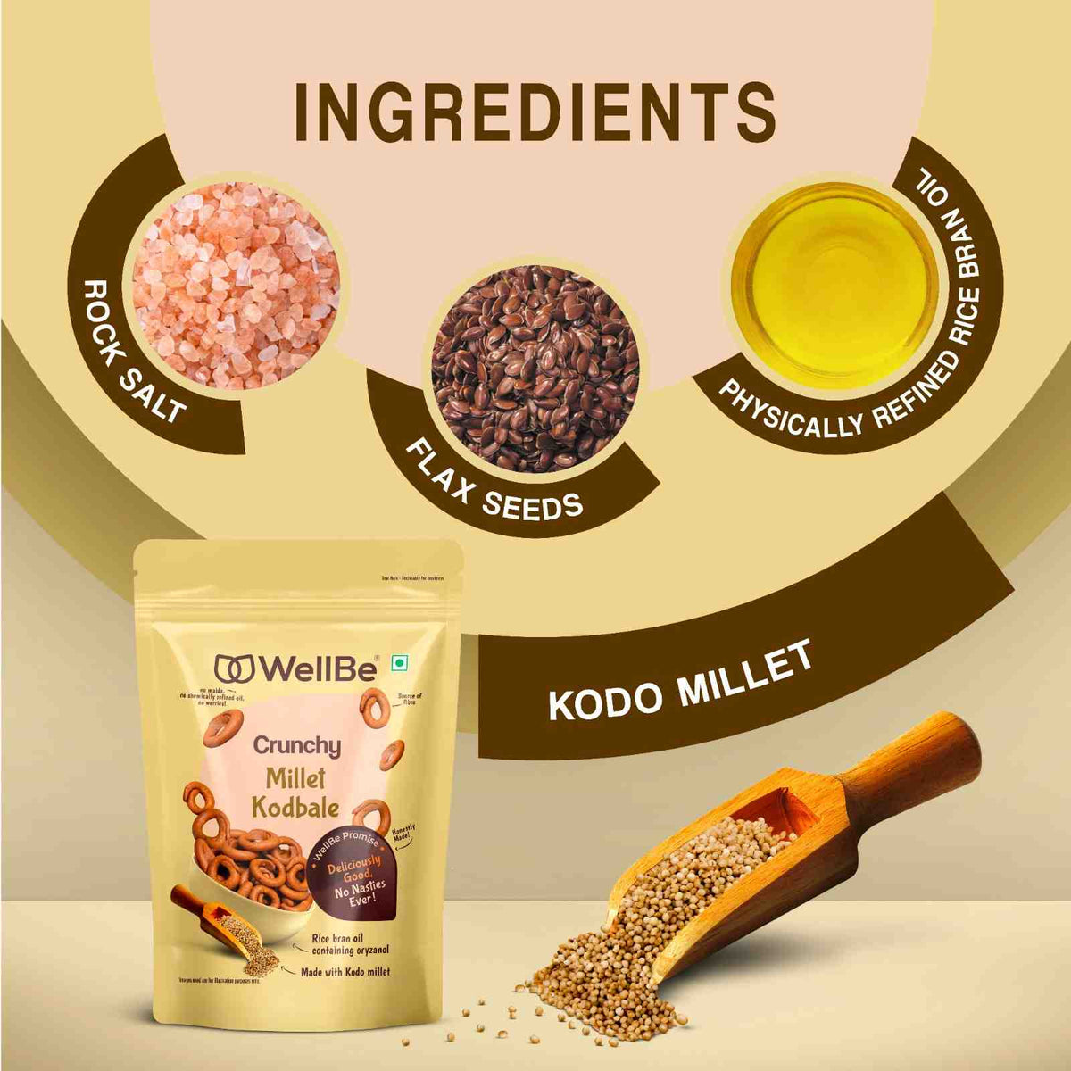 WellBe Millet Kodbale 110g