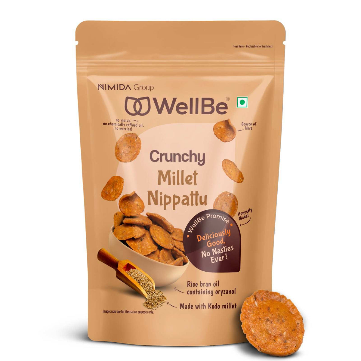 WellBe Millets Nippattu 110g