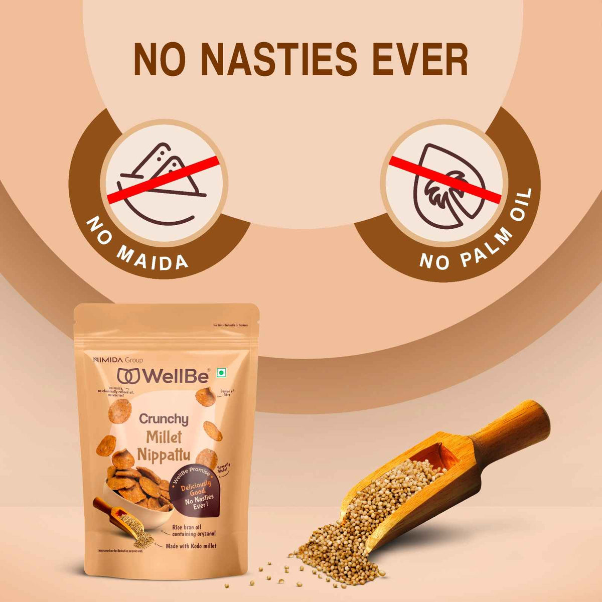 WellBe Millets Nippattu 110g