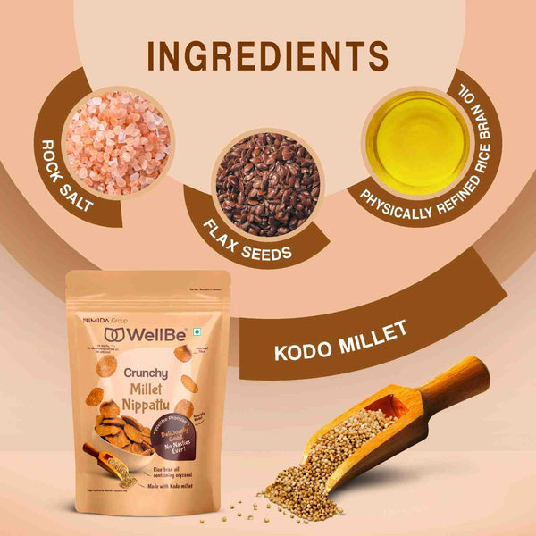 WellBe Millets Nippattu 110g