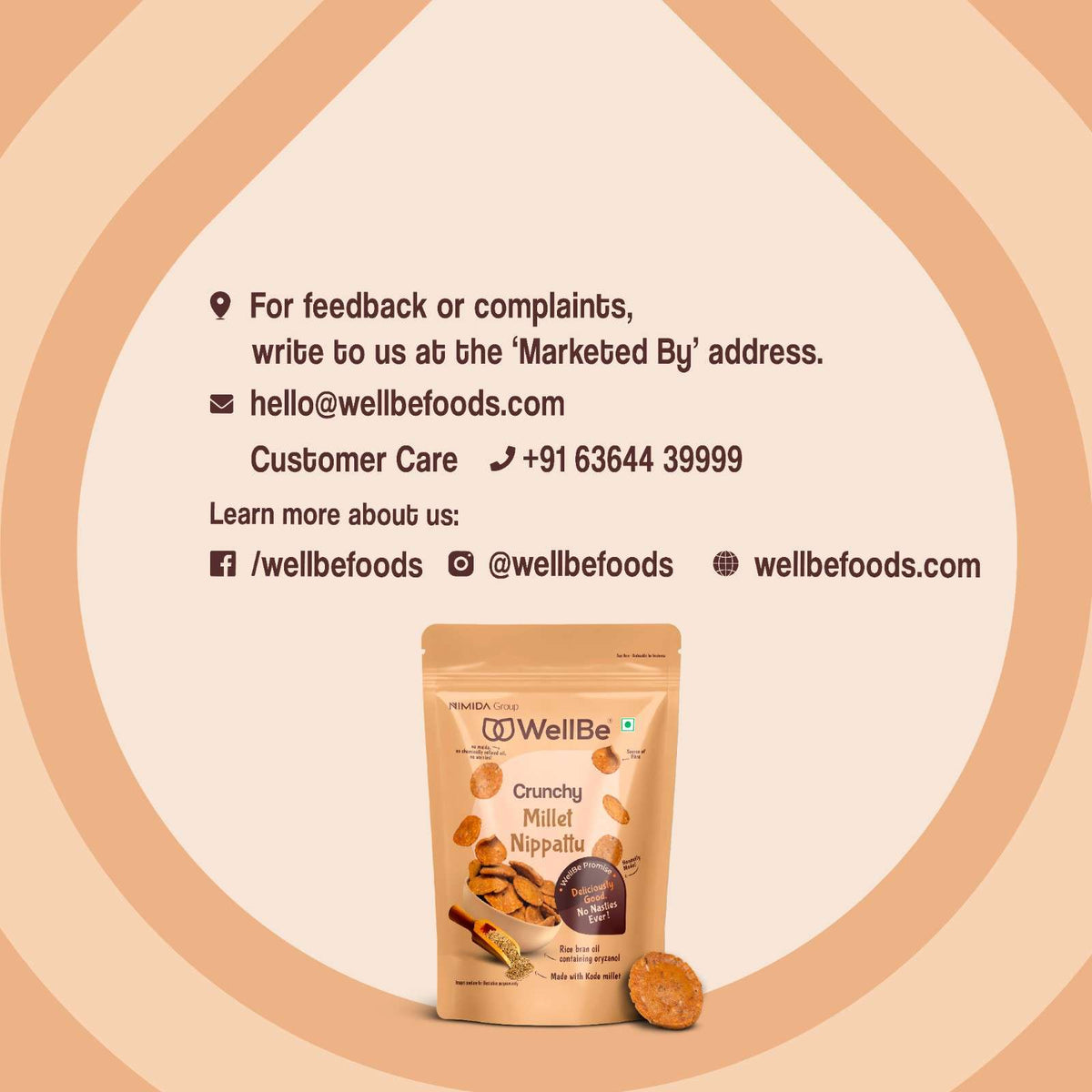 WellBe Millets Nippattu 110g