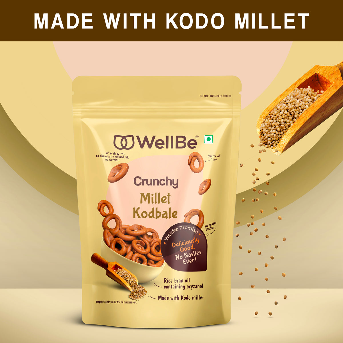 WellBe Millet Kodbale 110g