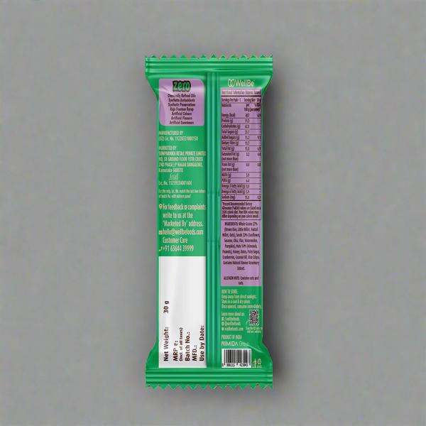 WellBe Wholesome Nuts and Seeds Bar 32g
