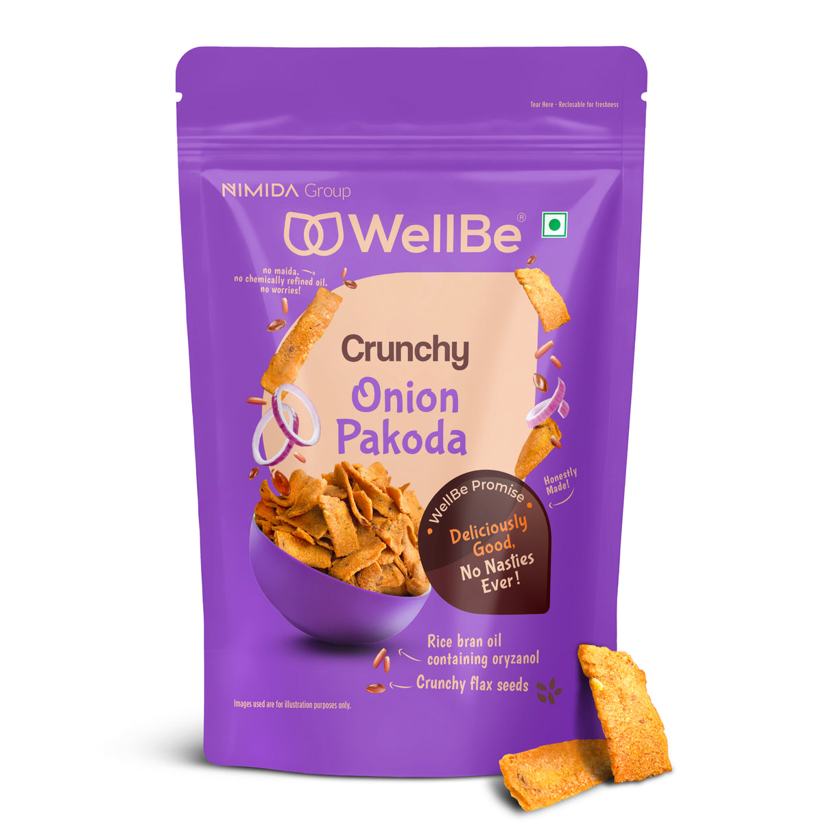 WellBe  Onion Pakoda 110g