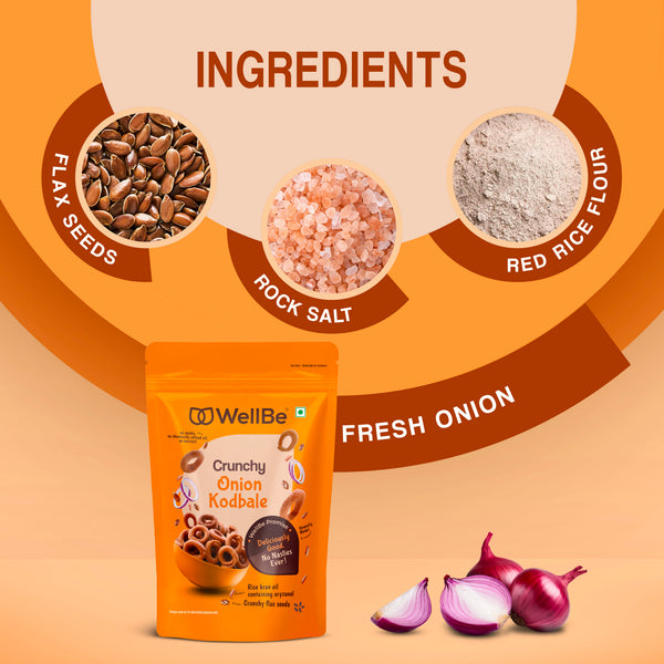 WellBe Onion Kodbale 120g
