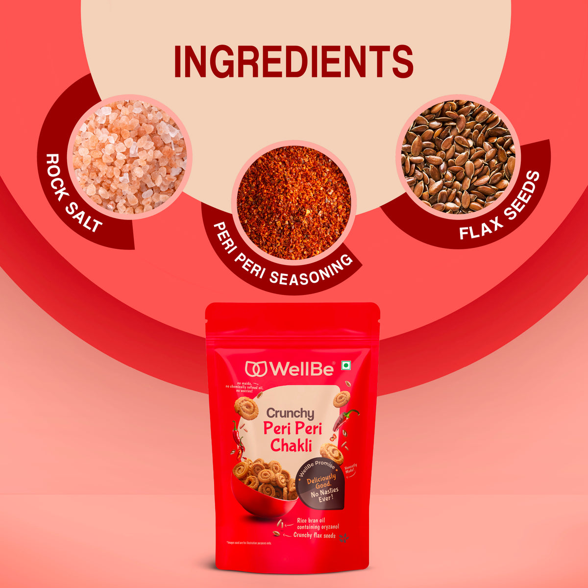 WellBe Peri Peri Chakli 120g