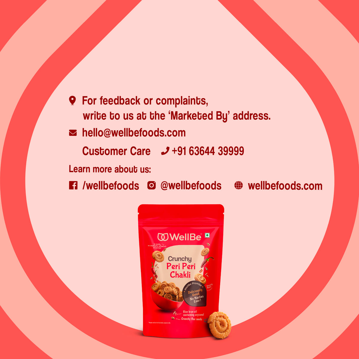 WellBe Peri Peri Chakli 120g
