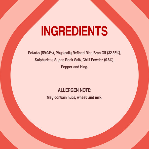 WellBe Potato Chips Guntur Chilli Masala 80g