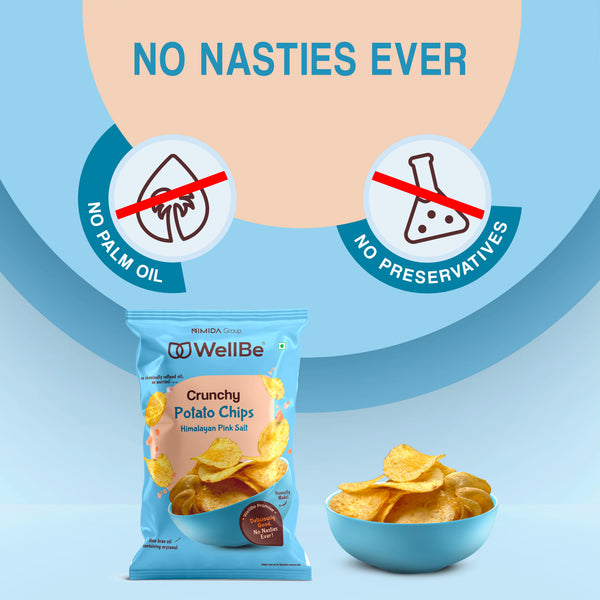 WellBe Potato Chips Himalayan Pink Salt 80g