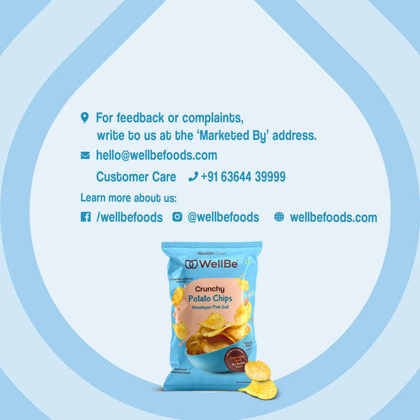 WellBe Potato Chips Himalayan Pink Salt 80g