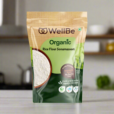 WellBe Organic Rice Flour Sonamasoori 1KG