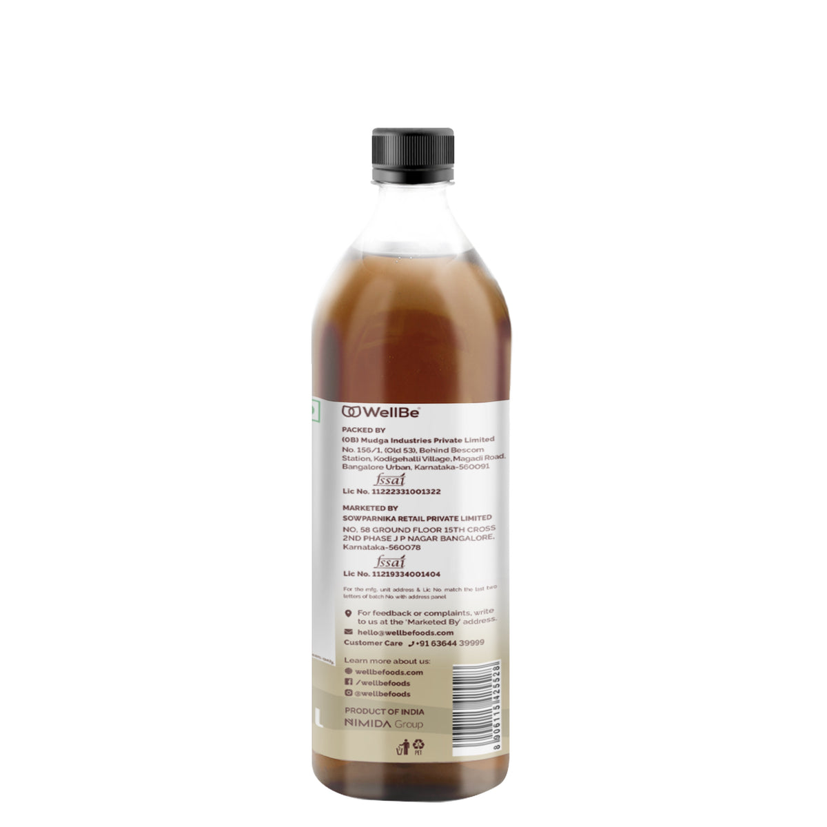 WellBe Natural Sesame Oil 1ltr