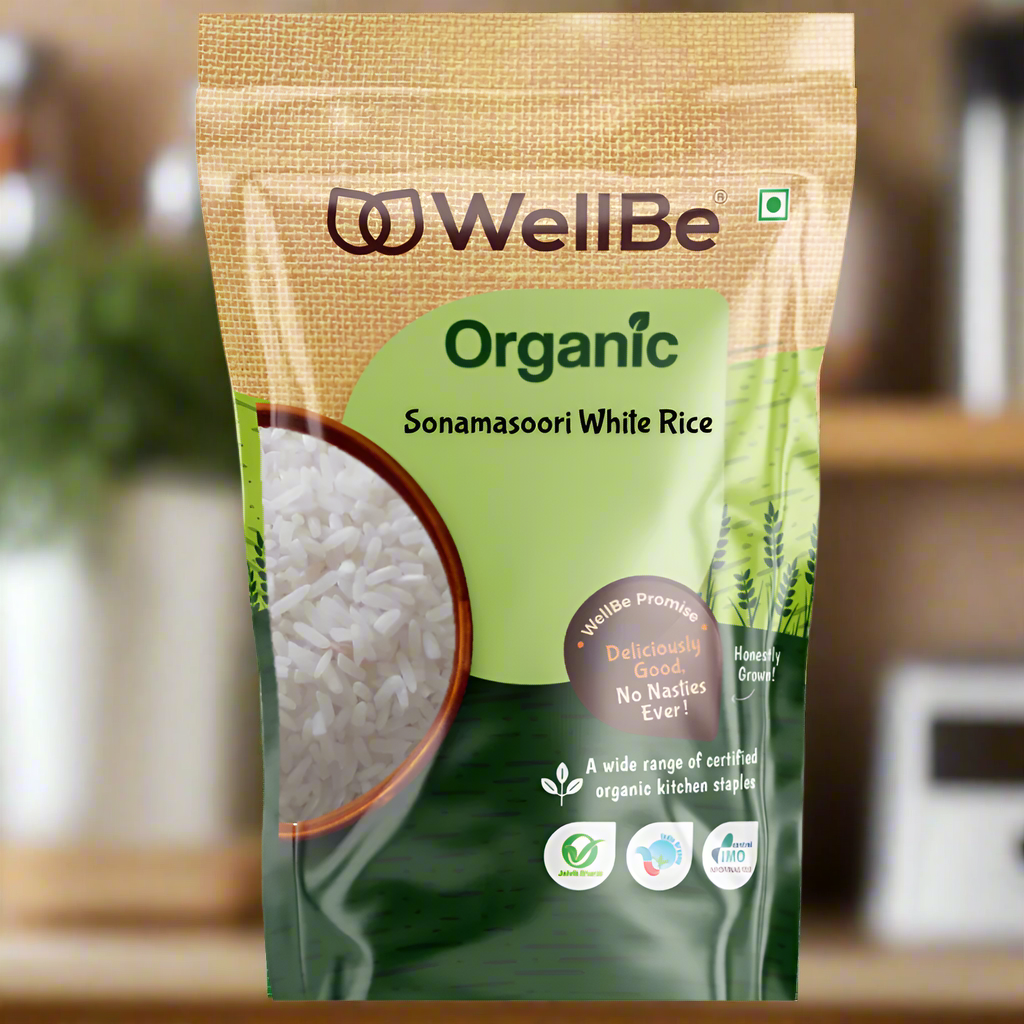 WellBe Organic Sonamasoori White Rice 5kg