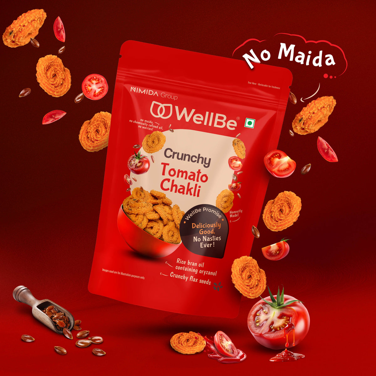 WellBe Tomato Chakli 110g