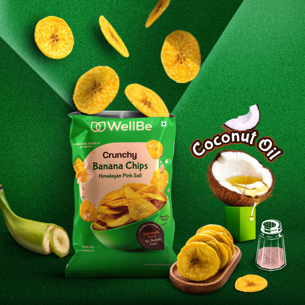 WellBe Banana Chips Himalayan Pink Salt