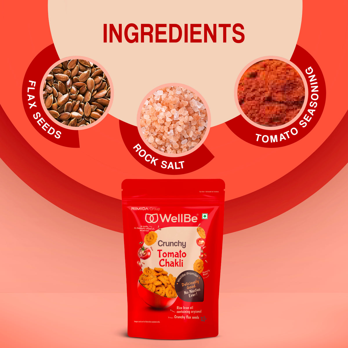 WellBe Tomato Chakli 110g