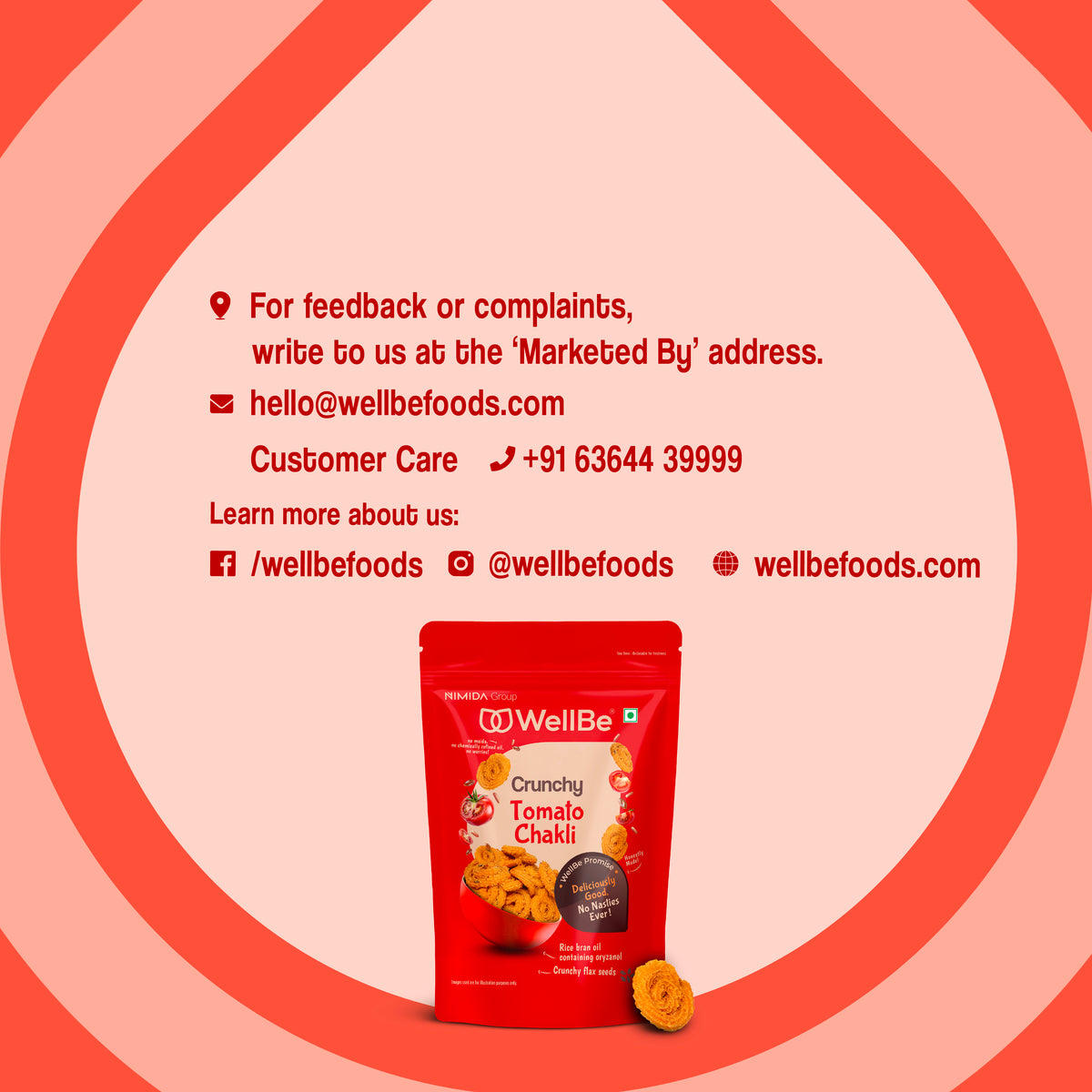 WellBe Tomato Chakli 110g