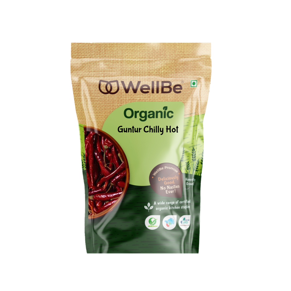 WellBe Organic Guntur Chilli 250g