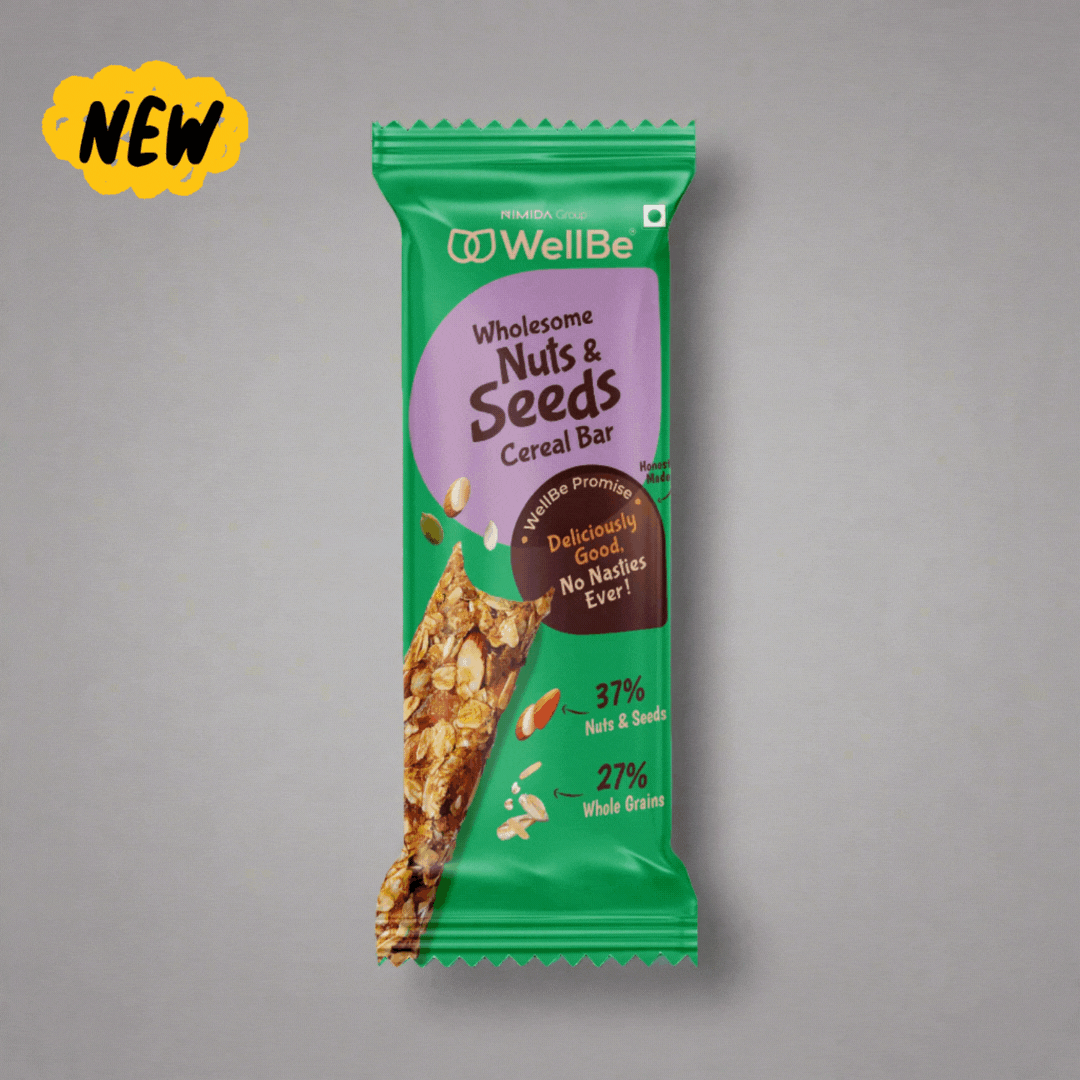 WellBe Wholesome Nuts and Seeds Bar 32g