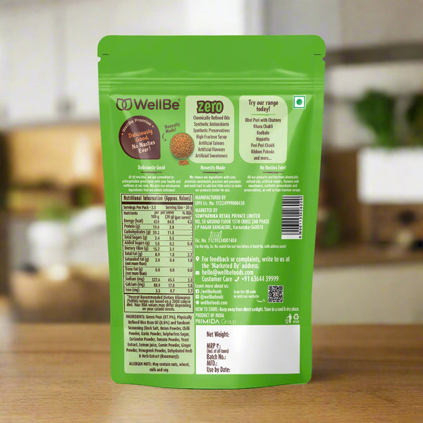 WellBe Vacuum Cooked Green Peas 70g