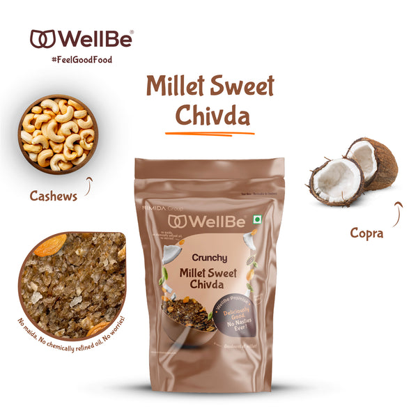 WellBe Millet Sweet Chivda 110g