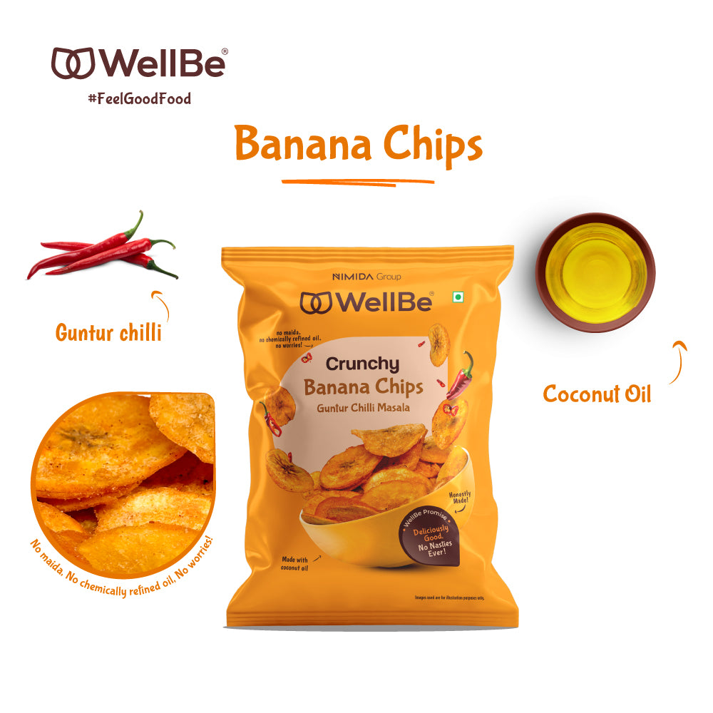 Banana Chips Guntur Chilli Masala 80g